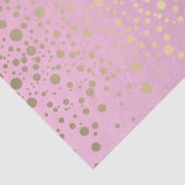 Papier Mousseline Confetti d'or rose et métallique (Détail)