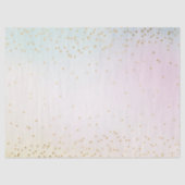 Papier Mousseline Confetti d'or rose jaune (Recto)