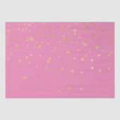 Papier Mousseline Confetti en or rose (Recto)