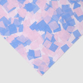 Papier Mousseline Confetti rose et bleu (Détail)