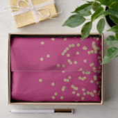 Papier Mousseline Confetti rose et or chaud (Cadeau)