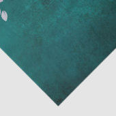 Papier Mousseline Confetti violet sur le découpage Turquoise (Détail)