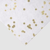 Papier Mousseline Confettis d'or d'étincelle (Détail)
