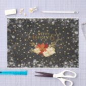 Papier Mousseline Confettis floraux d'andouillers de Joyeux Noël (Artisanat)