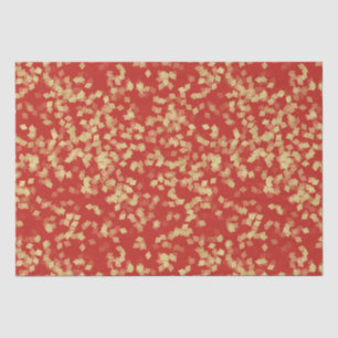 Papier Mousseline Confettis Rouge et Or Shower de Mariage 