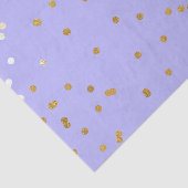 Papier Mousseline Confettis violets et orés Points Modernité Éléganc (Détail)