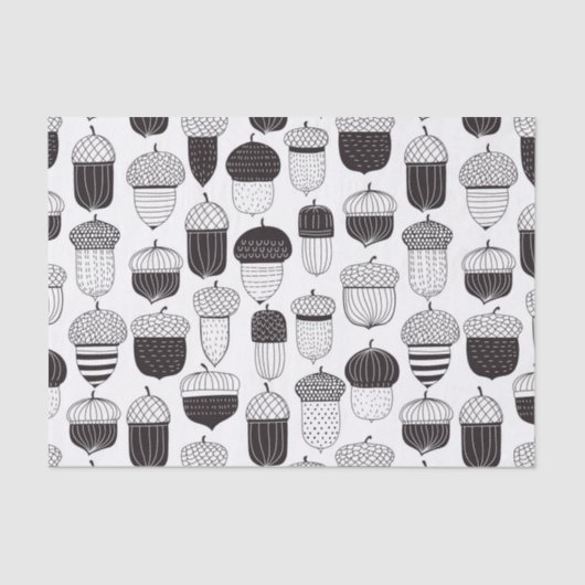 Papier Mousseline Conflit de Doodle motif d'automne (Recto)