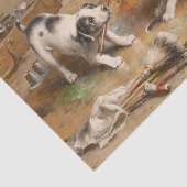 Papier Mousseline Conflit de peintres par Carl Reichert (Détail)