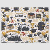 Papier Mousseline Congratulations Grad Tissue Paper (Recto)
