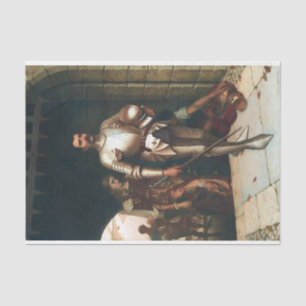 Papier Mousseline Conquête (Chevalier victorieux au Moyen Âge)