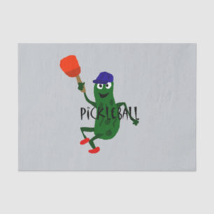 Papier Mousseline Conserves au vinaigre drôles jouant Pickleball