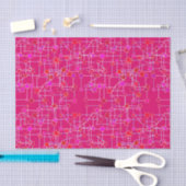 Papier Mousseline Constellation Abstraite d'étoiles, rose Fuchsia pr (Artisanat)