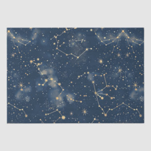 Papier Mousseline Constellation céleste - Nuit étoilée