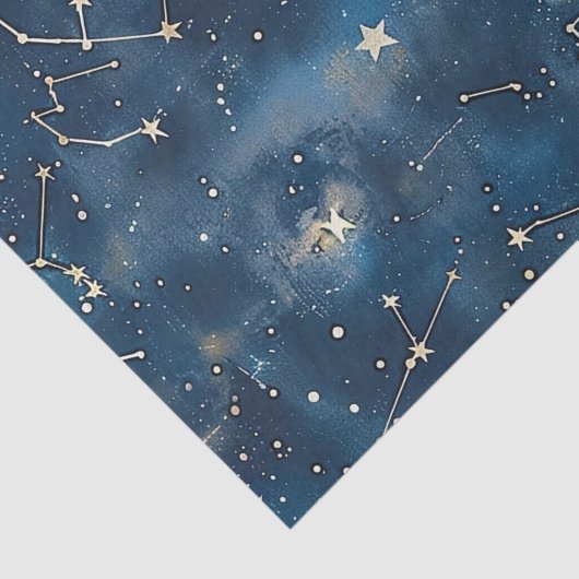 Papier Mousseline Constellation céleste - Nuit étoilée (6) (Détail)