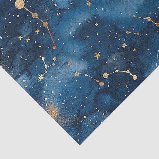 Papier Mousseline Constellation céleste - Nuit étoilée (7) (Détail)
