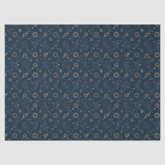 Papier Mousseline Constellations de Nuit (Recto)