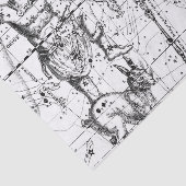 Papier Mousseline Constellations étoiles vintages (Détail)