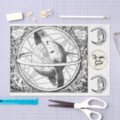 Papier Mousseline Constellations Zodiac 22 Papier blanc noir (Artisanat)