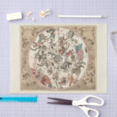 Papier Mousseline Constellations Zodiac 23 Papier Tissu (Artisanat)