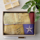 Papier Mousseline Constitution américaine et drapeau américain (Cadeau)