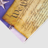 Papier Mousseline Constitution Nous Le Peuple Découpage (Détail)