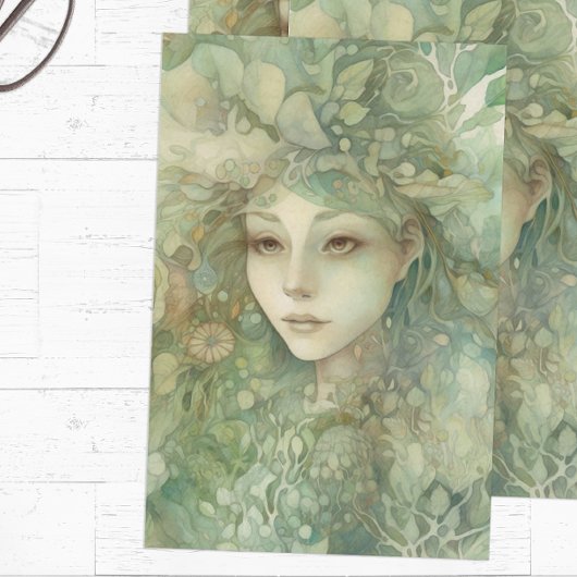 Papier Mousseline Conte de fées celtique
