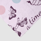 Papier Mousseline Conte de fées Il était une fois avec des papillons (Détail)