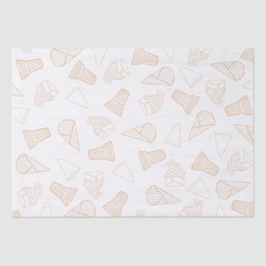 Papier Mousseline Contient juste du papier tissu orange (Recto)