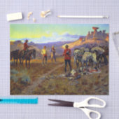 Papier Mousseline "Contrebandiers de Whiskey" de Charles M Russell (Artisanat)