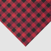 Papier Mousseline Contrôle rouge de Buffalo avec la texture de (Détail)