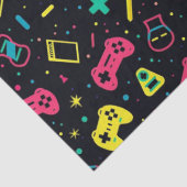 Papier Mousseline Contrôleurs de jeu vidéo et Motif de jouets (Détail)