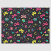 Papier Mousseline Contrôleurs de jeu vidéo et Motif de jouets (Recto)