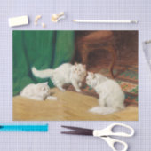 Papier Mousseline Conversation entre chats par Arthur Heyer (Artisanat)