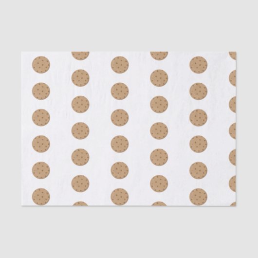 Papier Mousseline Cookies de chips au chocolat joli Illustré (Recto)