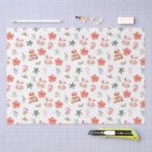 Papier Mousseline Cookies de Noël et rouge feuillage (Artisanat)