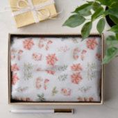 Papier Mousseline Cookies de Noël et rouge feuillage (Cadeau)