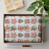 Papier Mousseline Cookies de Noël Exchange Red Green Holiday (Cadeau)