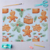 Papier Mousseline Cookies de Noël Gâteaux pain d'épice Hommes Noël (Artisanat)