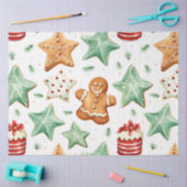 Papier Mousseline Cookies de Noël Gâteaux pain d'épice Hommes Noël (Artisanat)