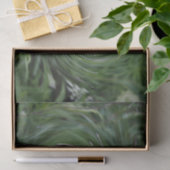 Papier Mousseline Cool Abstrait Retro Chartreuse Green Floral Swirl (Cadeau)