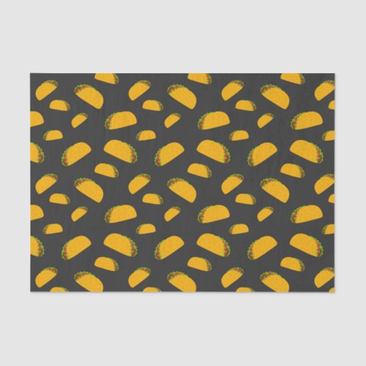 Papier Mousseline Cool and fun yummy taco pattern (Recto)