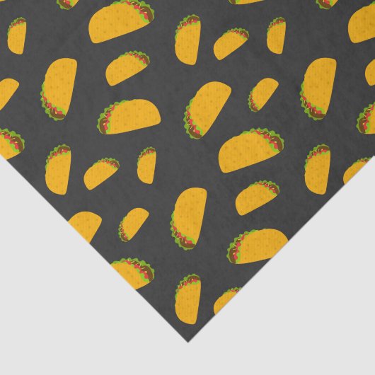 Papier Mousseline Cool and fun yummy taco pattern (Détail)