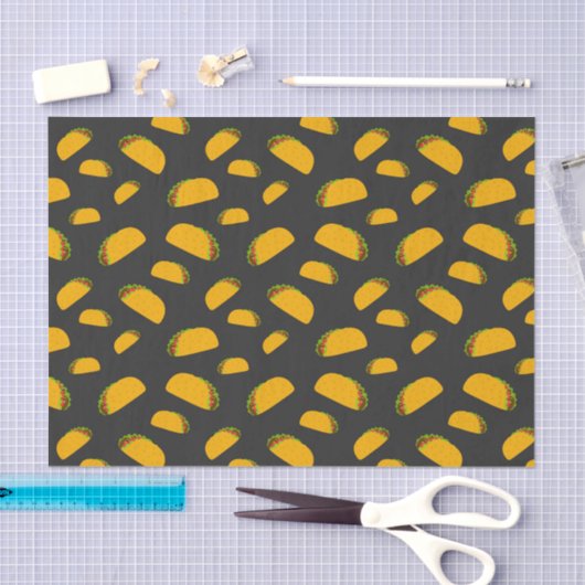 Papier Mousseline Cool and fun yummy taco pattern (Artisanat)