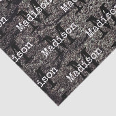 Papier Mousseline Cool Cracked asphalt road gray lines Monogram (Détail)