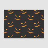 Papier Mousseline Cool effrayant Jack O'Lantern visage motif d'Hallo (Recto)