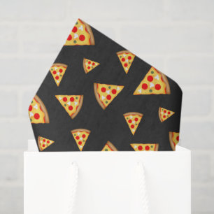 Papier Mousseline Cool et fun pizza tranches motif