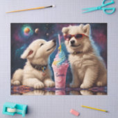 Papier Mousseline Cool Fluffy Puppies planètes milk-shake (Artisanat)