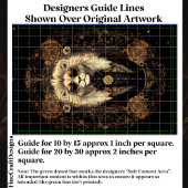 Papier Mousseline Cool Lion Art Nouveau Gold Filigree CM5 Découpage