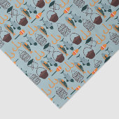 Papier Mousseline cool pêche carrelé motif (Détail)