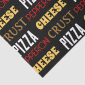 Papier Mousseline Cool plaisir pizza pepperoni fromage croûte texte  (Détail)